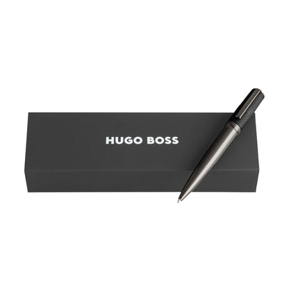 Hugo Boss Kugelschreiber Double B Saffiano Black