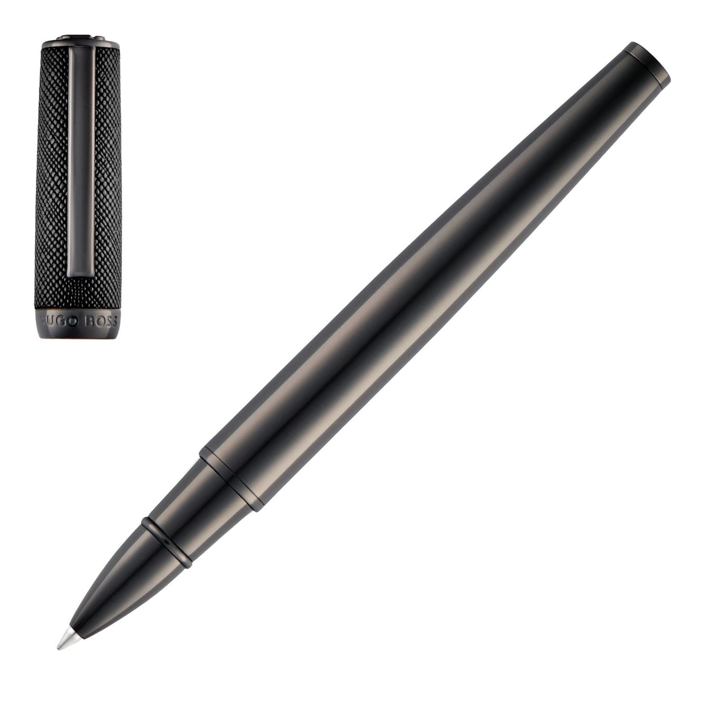 Hugo Boss Tintenroller Double B Saffiano Black