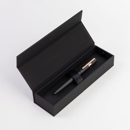 Hugo Boss Kugelschreiber Gear Pinstripe Black / Rosegold