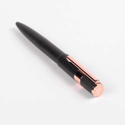 Hugo Boss Kugelschreiber Gear Pinstripe Black / Rosegold