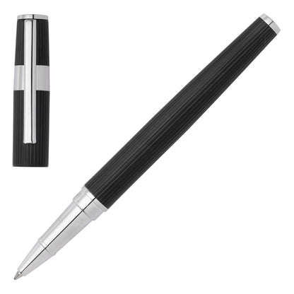 Hugo Boss Tintenroller Gear Pinstripe Black / Chrome