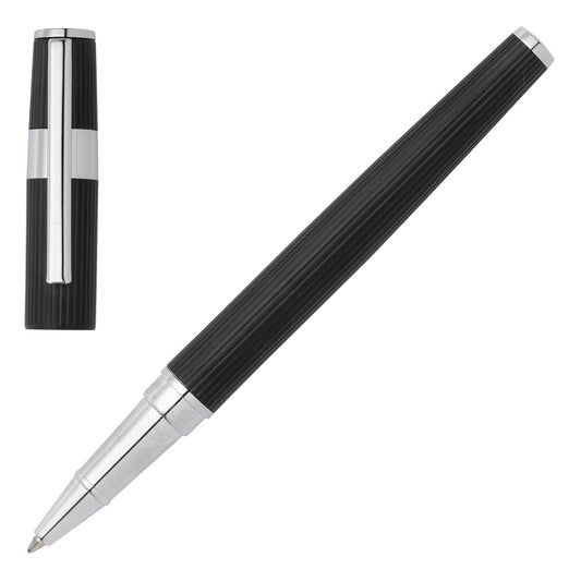 Hugo Boss Tintenroller Gear Pinstripe Black / Chrome
