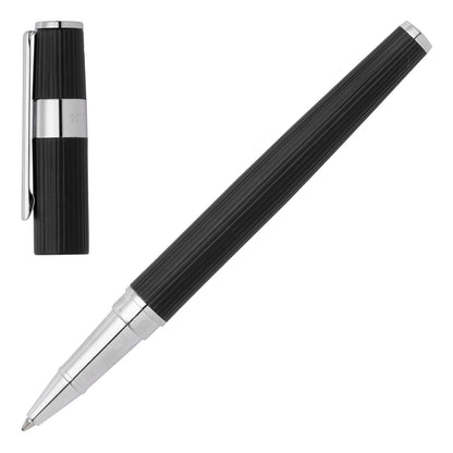 Hugo Boss Tintenroller Gear Pinstripe Black / Chrome