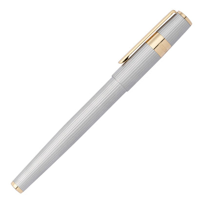 Hugo Boss Tintenroller Gear Pinstripe Silver / Gold