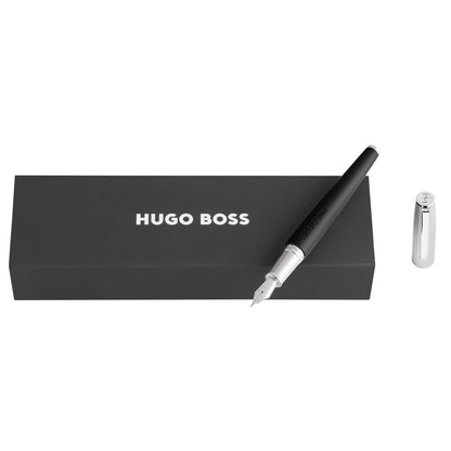 Hugo Boss Füllfederhalter Illusion Arcade Black & Chrome