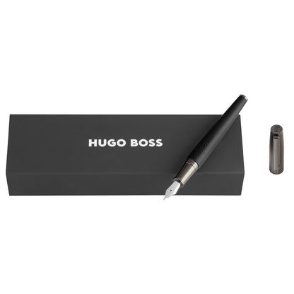 Hugo Boss Füllfederhalter Illusion Arcade Black & Gun