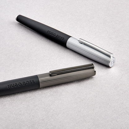 Hugo Boss Füllfederhalter Illusion Arcade Black & Gun