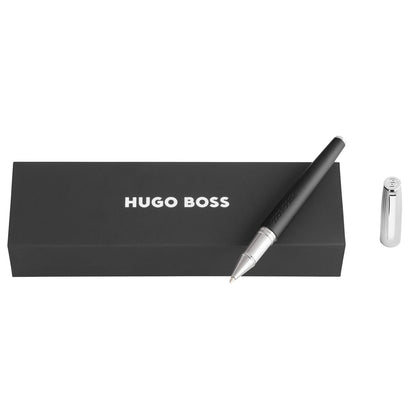 Hugo Boss Tintenroller Illusion Arcade Black & Chrome