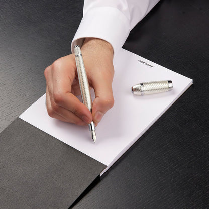 Hugo Boss Füllfederhalter Arc Futurist Silver