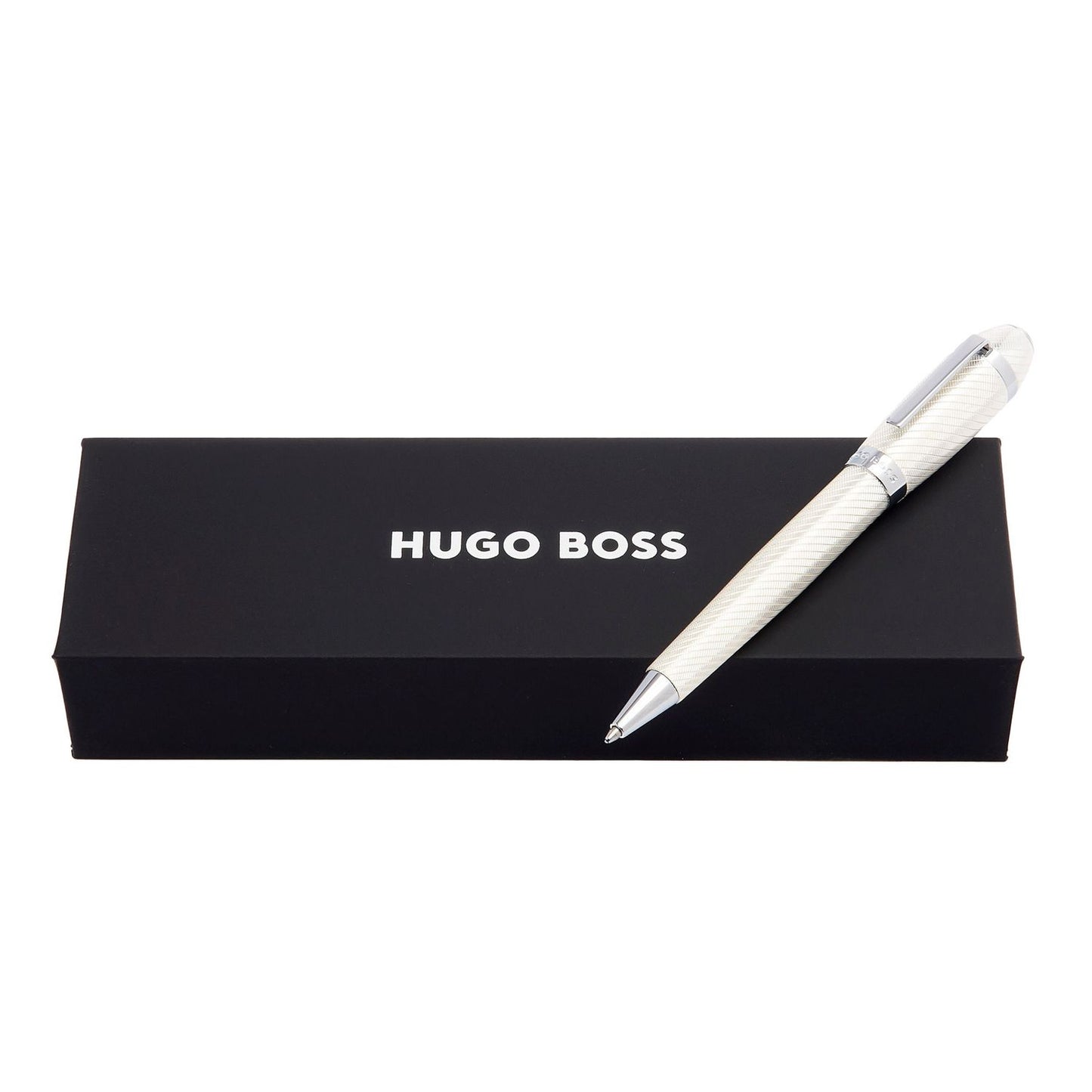 Hugo Boss Kugelschreiber Arc Futurist Silver
