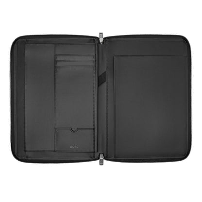 Hugo Boss Konferenzmappe A4 Monogram mit Reißverschluss Black