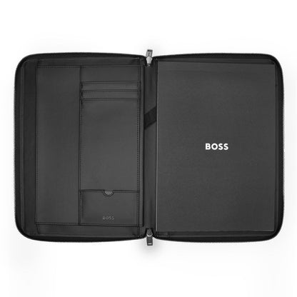 Hugo Boss Konferenzmappe A4 Monogram mit Reißverschluss Black