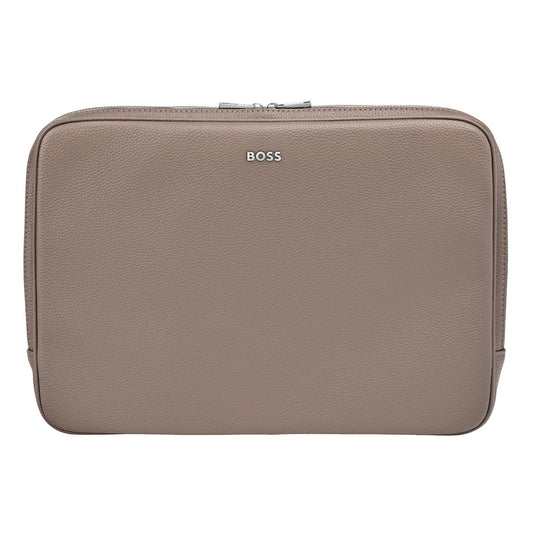 Hugo Boss Computer bag Classic Grained Taupe