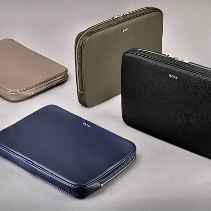 Hugo Boss Computer bag Classic Grained Taupe