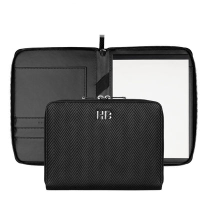 Hugo Boss A5 Konferenzmappe Herringbone Black