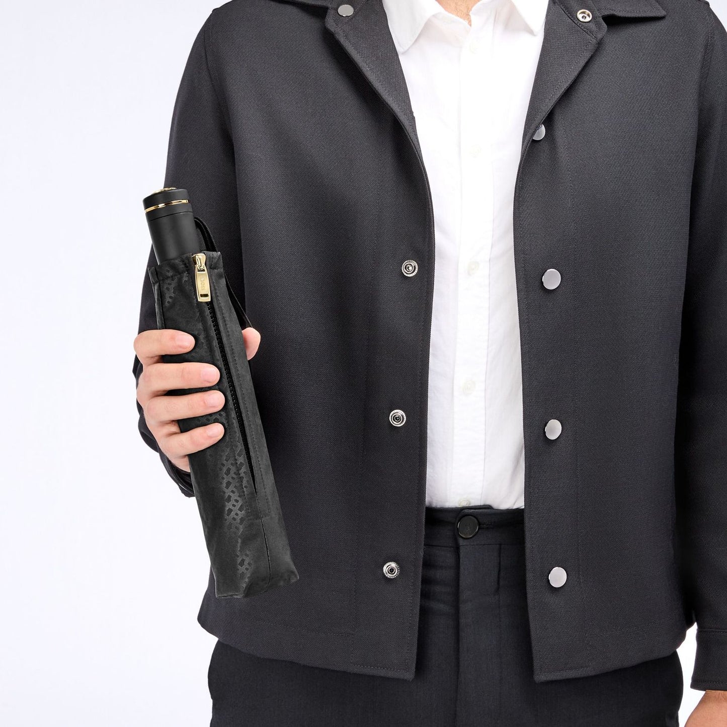 Hugo Boss Regenschirm Double B Black & Gold