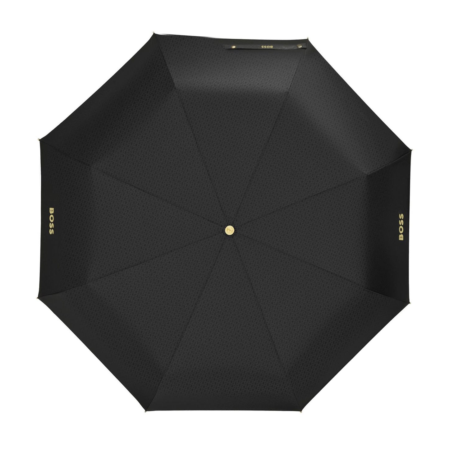Hugo Boss Regenschirm Double B Black & Gold