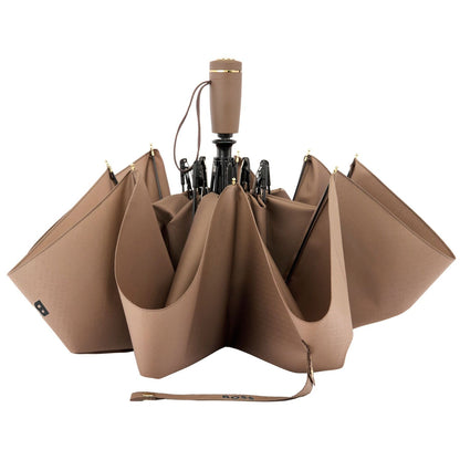 Hugo Boss Regenschirm Double B Camel