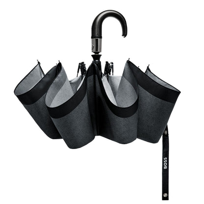 Hugo Boss Regenschirm Chevron Dark Grey