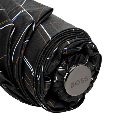Hugo Boss Regenschirm Checkered Black