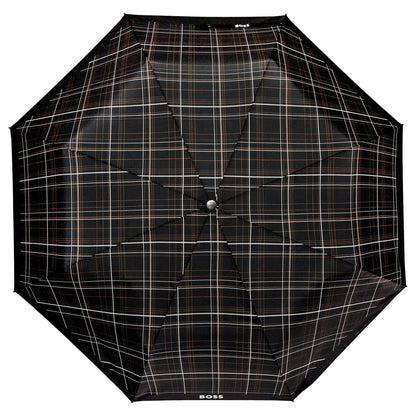 Hugo Boss Regenschirm Checkered Black