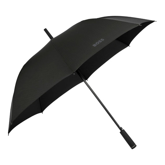 Hugo Boss Regenschirm Double B Black & Gun