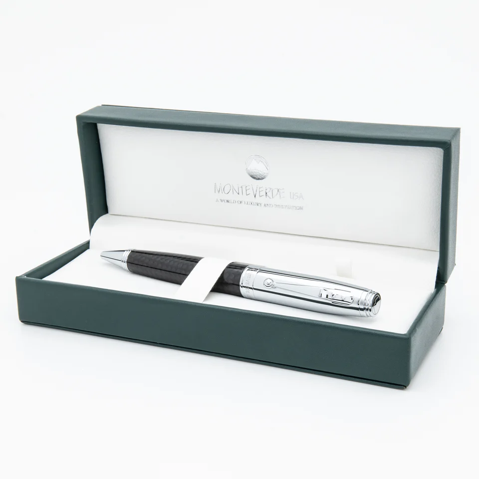 Monteverde Kugelschreiber INVINCIA Chrome Carbon Fiber