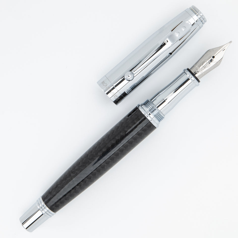 Monteverde Füllfederhalter INVINCIA Chrome Carbon Fiber