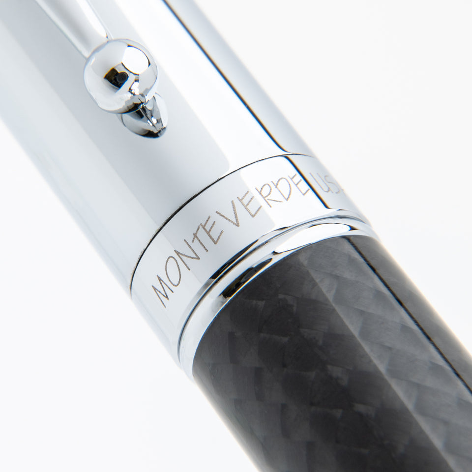 Monteverde Füllfederhalter INVINCIA Chrome Carbon Fiber