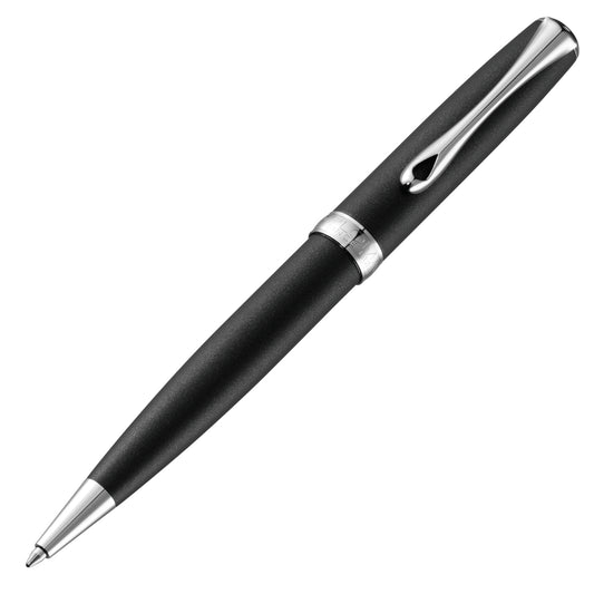 Diplomat Kugelschreiber EXCELLENCE A2 Lapis Schwarz Matt Chrom easyFlow