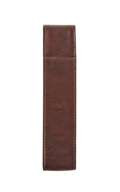 Maverick Stifte-Etui ROUGH GEAR Braun für 1 Stift | Echtes Leder