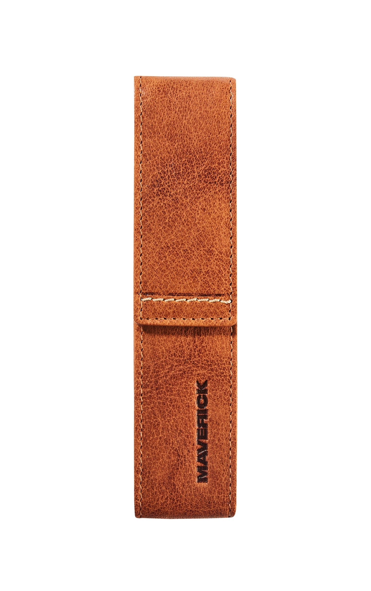 Maverick Stifte-Etui ROUGH GEAR Cognac für 1 Stift | Echtes Leder