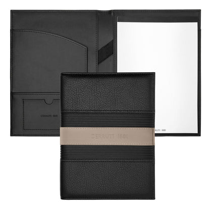 Cerruti 1881 A5 Schreibmappe Delano Taupe & Black