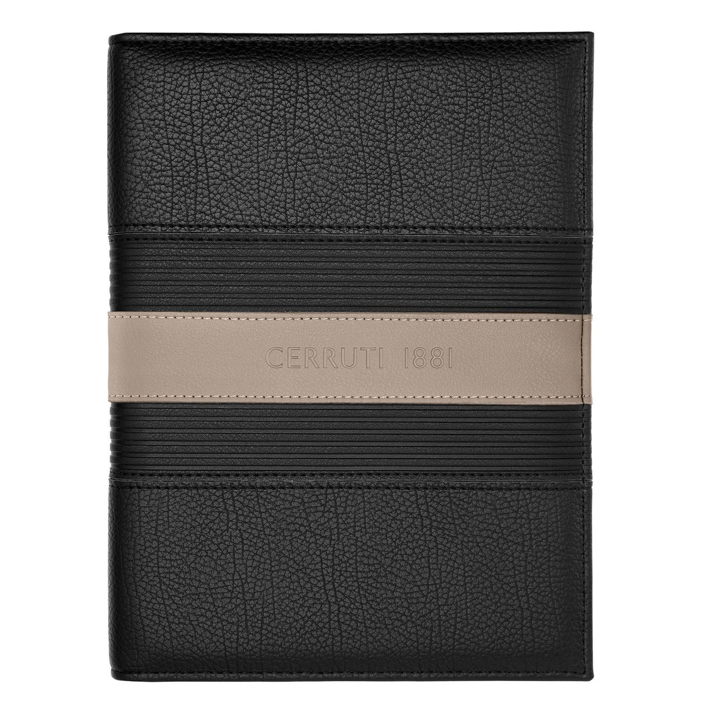 Cerruti 1881 A5 Schreibmappe Delano Taupe & Black