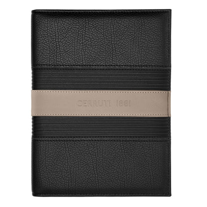 Cerruti 1881 A5 Schreibmappe Delano Taupe & Black