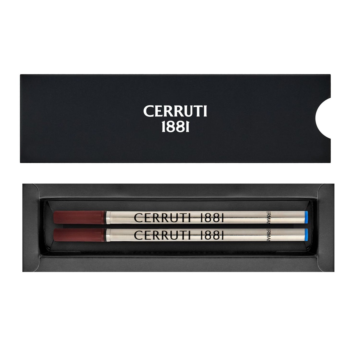 Cerruti 1881 2 Ersatzminen Tintenroller blau Medium