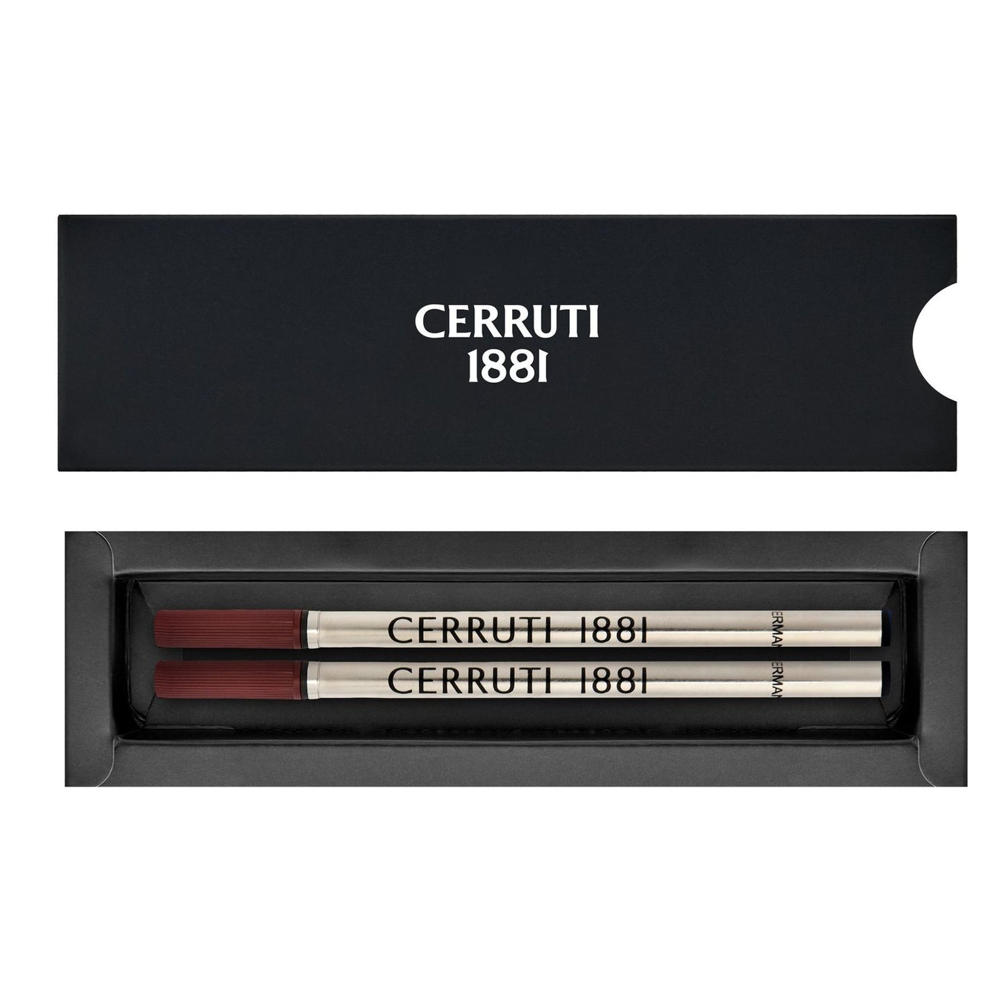 Cerruti 1881 2 Ersatzminen Tintenroller schwarz Medium