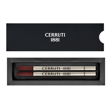 Cerruti 1881 2 Ersatzminen Tintenroller schwarz Medium