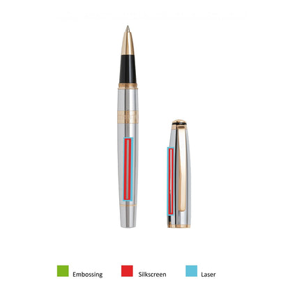 Cerruti 1881 Tintenroller Bicolore Chrome