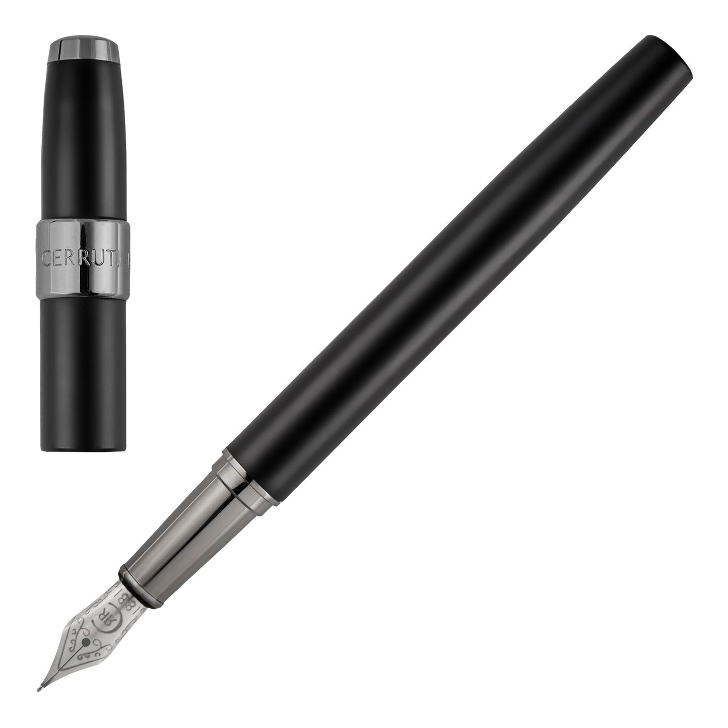Cerruti 1881 Füllfederhalter Block Black