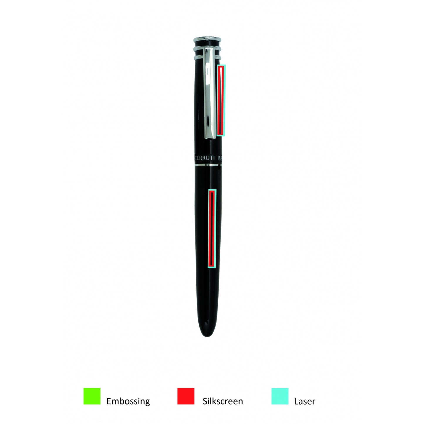 Cerruti 1881 Tintenroller Ring Top