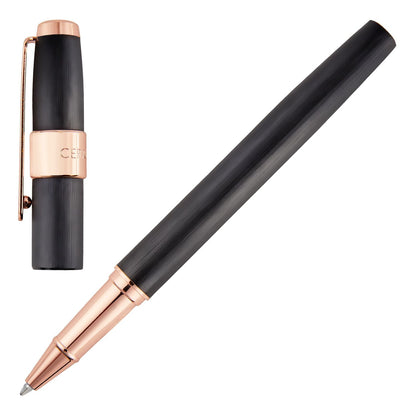 Cerruti 1881 Tintenroller Block Brushed Black