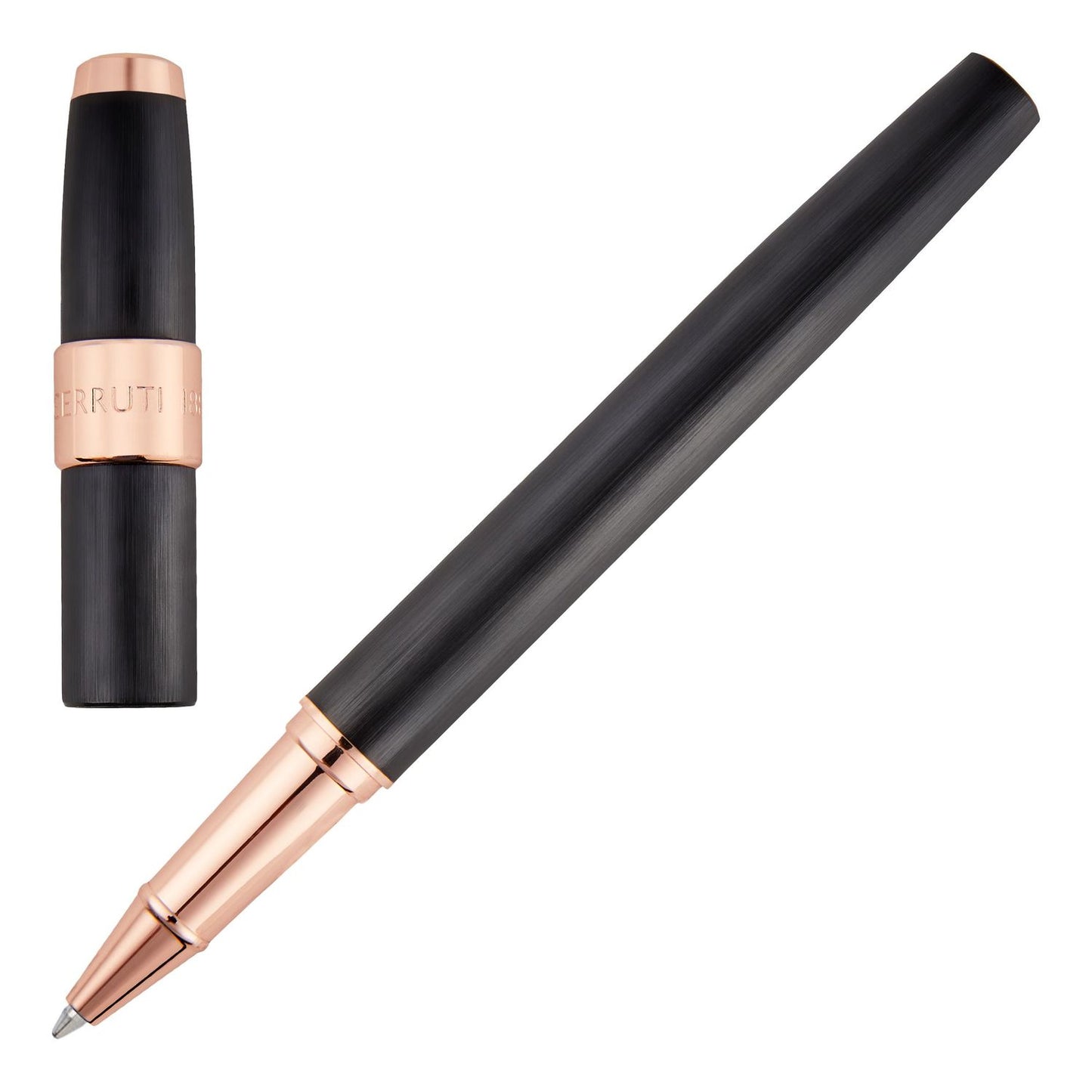 Cerruti 1881 Tintenroller Block Brushed Black