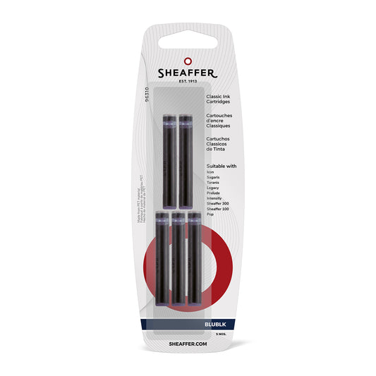 Sheaffer Packung mit 5 Tintenpatronen Blau/Schwarz