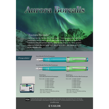 Sailor Füllfederhalter Professional Gear AURORA BOREALIS Limitierte Edition