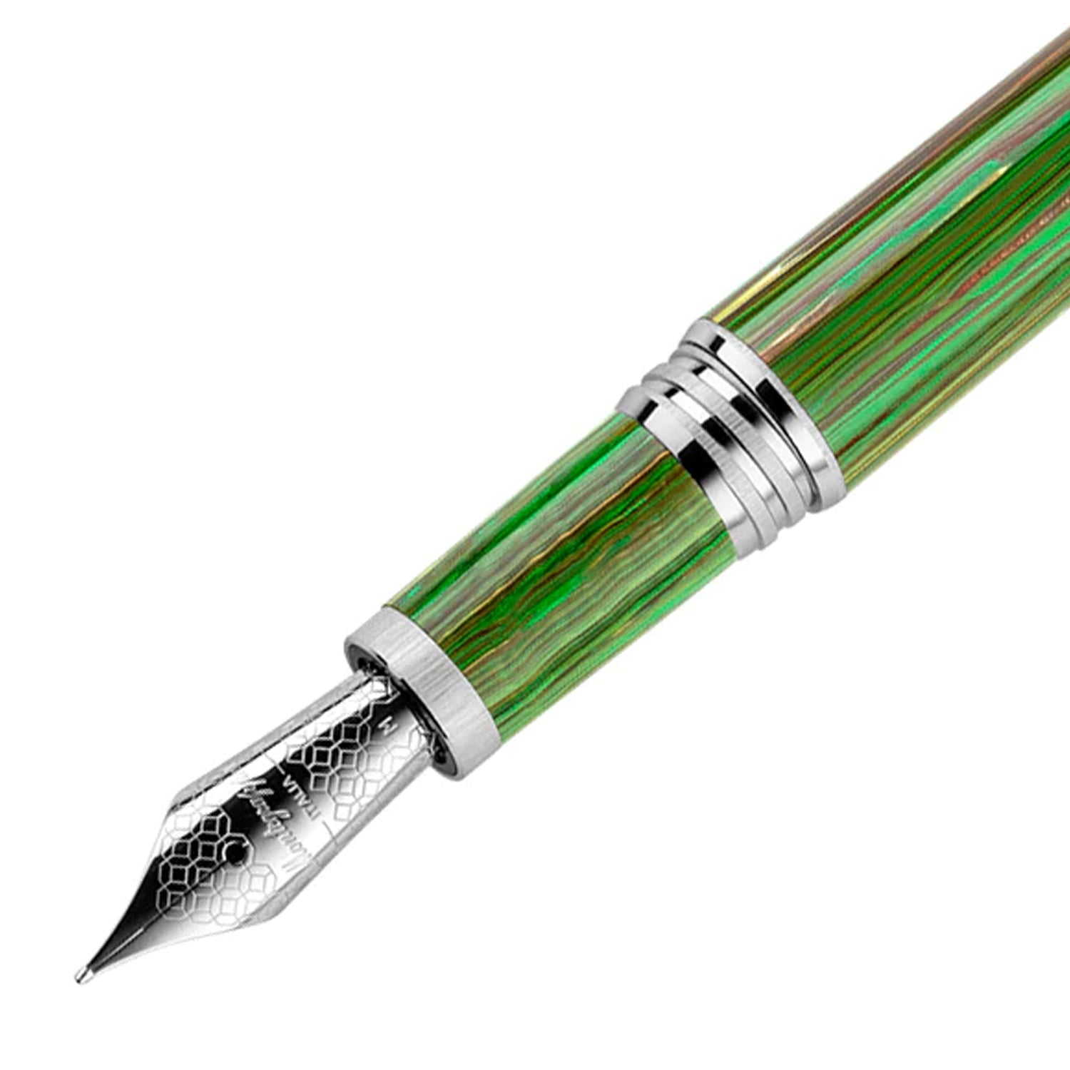 Der Montegrappa Zero Zodiac Virgo Füller in wünderschönen Grüntönen.
