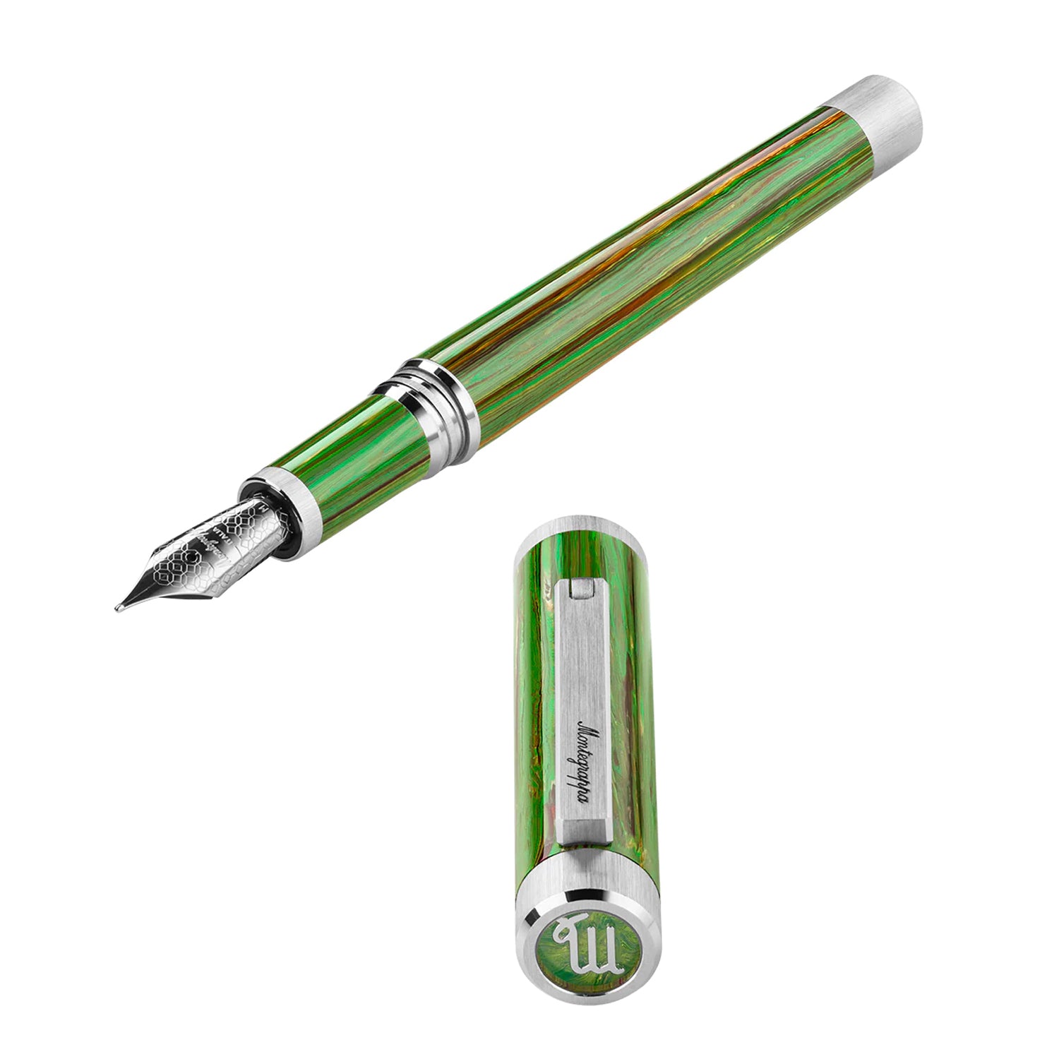 Der Montegrappa Zero Zodiac Virgo Füller in wünderschönen Grüntönen.