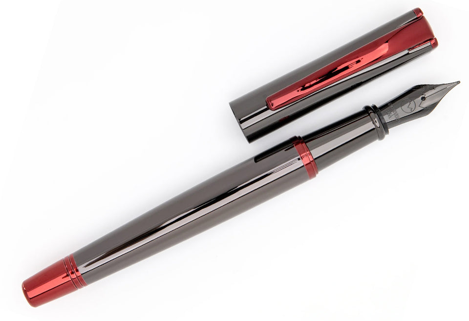 Monteverde Füllfederhalter IMPRESSA Gun Metal / Red