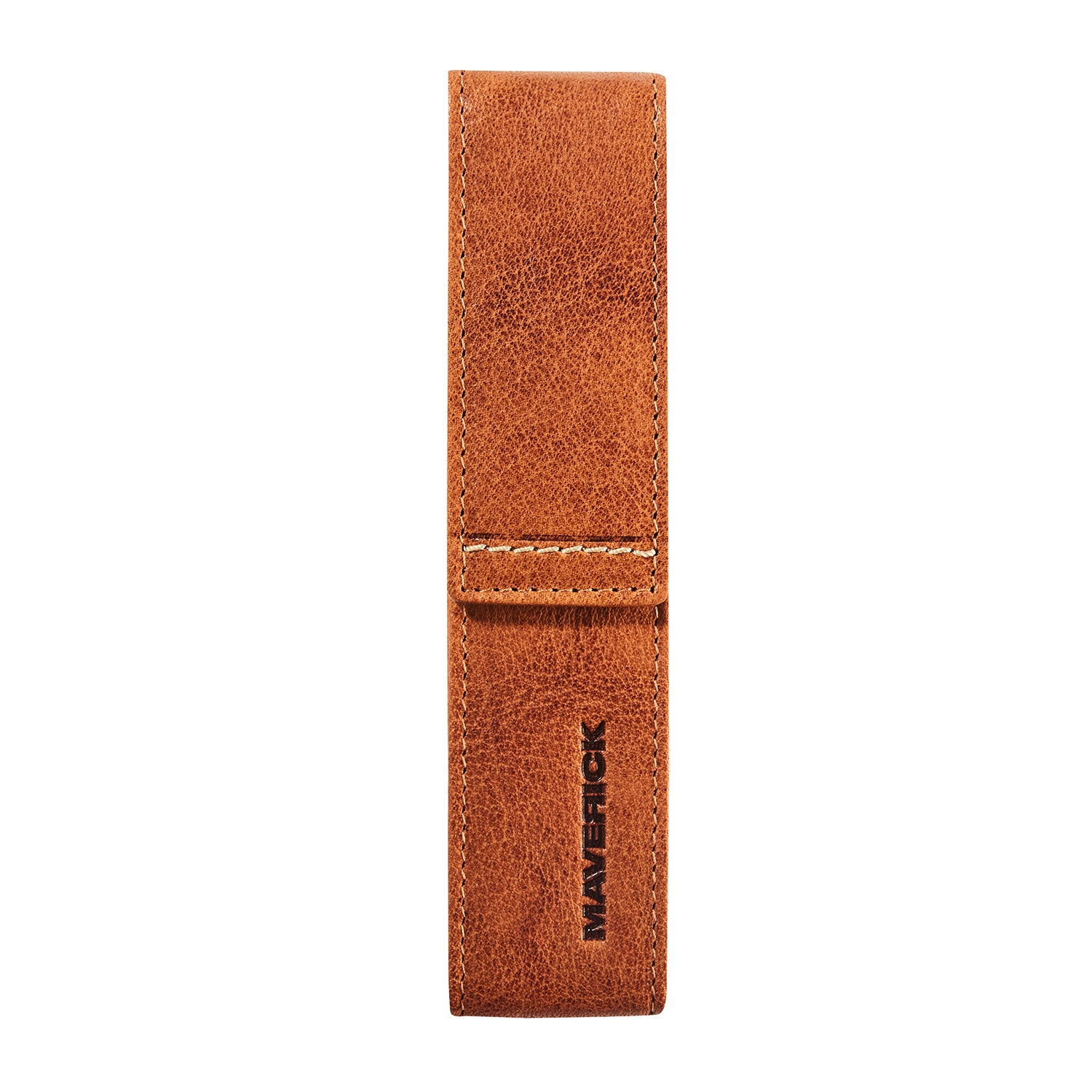 Maverick Stiftetui Rough Gear in Farbe Cognac