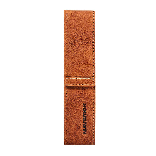 Maverick Stiftetui Rough Gear in Farbe Cognac